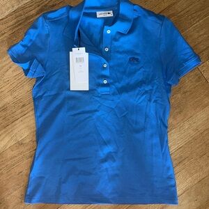 NWT Lacoste Womens Slim Fit BLUE